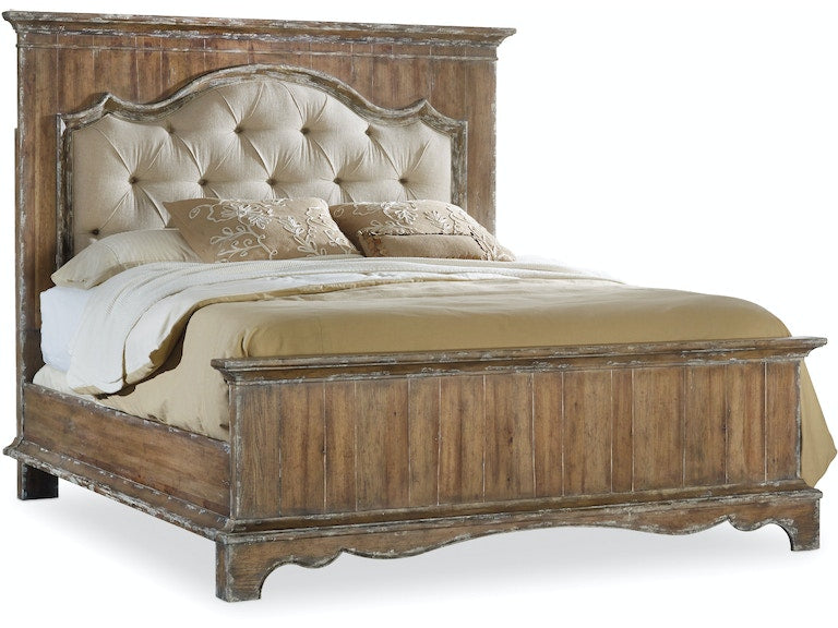 Hooker Furniture | Bedroom Queen Upholstered Mantle Panel Bed 5 Piece Bedroom Set in Lynchburg, Virginia 1009