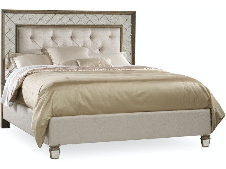 Hooker Furniture | Bedroom King Mirrored Upholstered Bed 4 Piece Set in Winchester, Virginia 1841