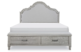 Legacy Classic Furniture | Bedroom Uph Panel Bed w/ Storage Footboard King in Richmond,VA 11404