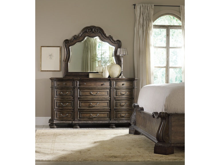 Hooker Furniture | Bedroom Twelve Drawer Dresser & Mirror in Charlottesville, Virginia 1669