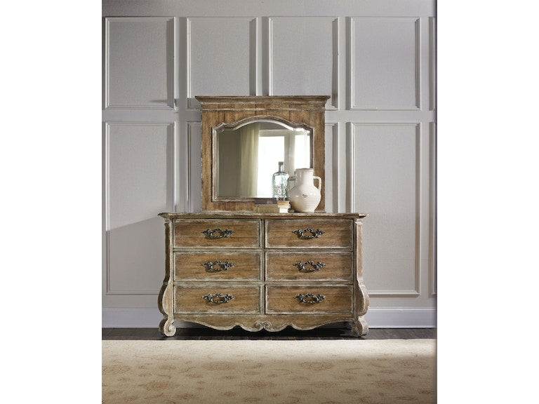 Hooker Furniture | Bedroom Queen Upholstered Mantle Panel Bed 5 Piece Bedroom Set in Lynchburg, Virginia 1012