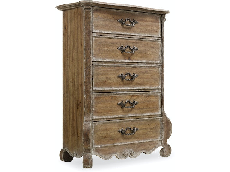 Hooker Furniture | Bedroom Queen Upholstered Mantle Panel Bed 5 Piece Bedroom Set in Lynchburg, Virginia 1013