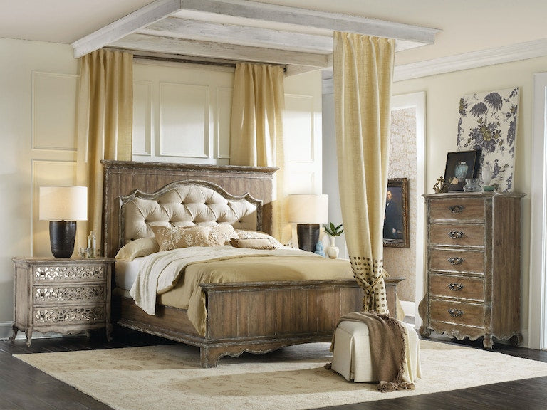 Hooker Furniture | Bedroom California King Upholstered Mantle Panel Bed 5 Piece Bedroom Set in Winchester, Virginia 1015