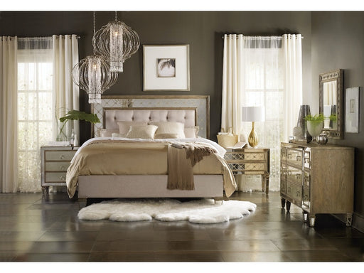 Hooker Furniture | Bedroom California King Mirrored Upholstered Bed 4 Piece Set in Winchester, Virginia 1846