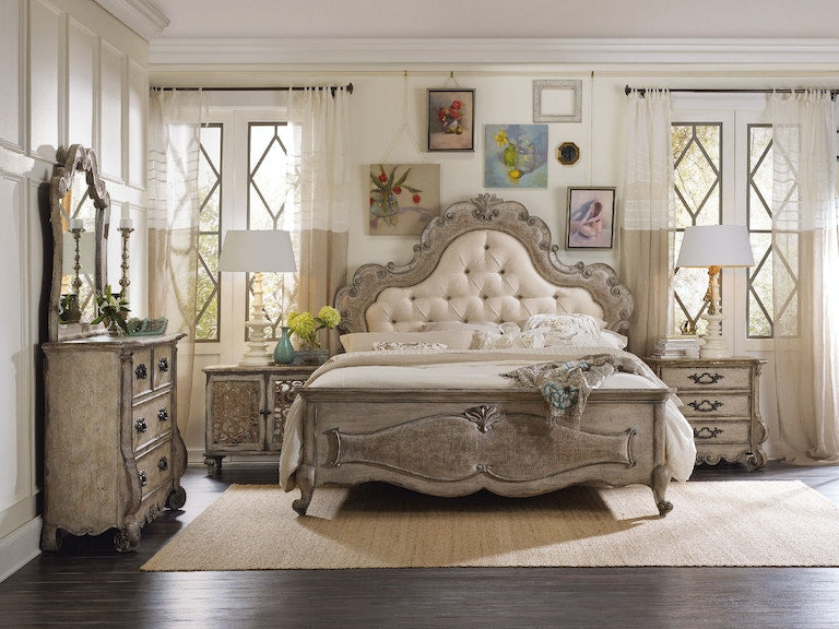 Hooker Furniture | Bedroom King Upholstered Panel Bed 5 Piece Bedroom Set in Richmond,VA 1031