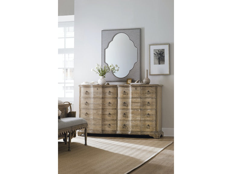 Hooker Furniture | Bedroom Adante Dresser & Nourmand Linen Wrapped Mirror in Richmond,VA 0455