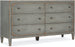 Hooker Furniture | Bedroom Six-Drawer Dresser- Speckled Gray & Mirror- Natural in Richmond,VA 1074