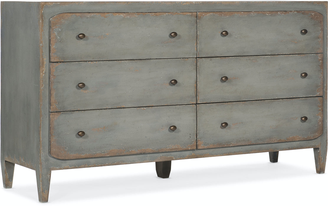 Hooker Furniture | Bedroom Six-Drawer Dresser- Speckled Gray in Richmond Virginia 1063