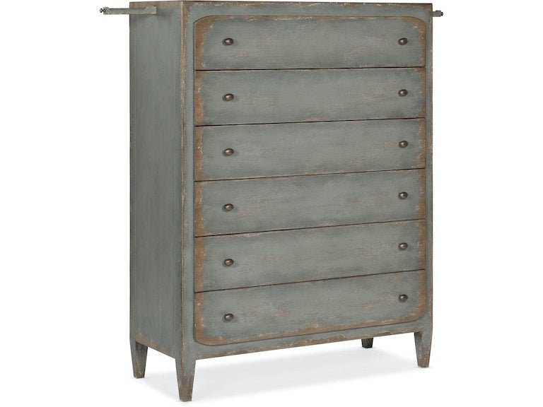 Hooker Furniture | Bedroom Cal King Upholstered Bed- Speckled Gray 5 Piece Set in Richmond,VA 1157