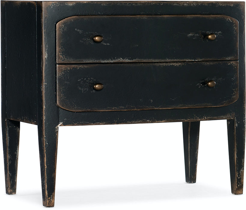 Hooker Furniture | Bedroom Two-Drawer Nightstand- Black in Winchester, Virginia 1058