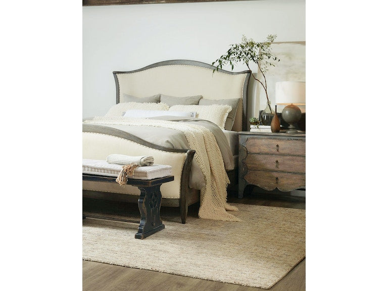 Hooker Furniture | Bedroom King Upholstered Bed- Speckled Gray 5 Piece Set in Richmond Virginia 1145
