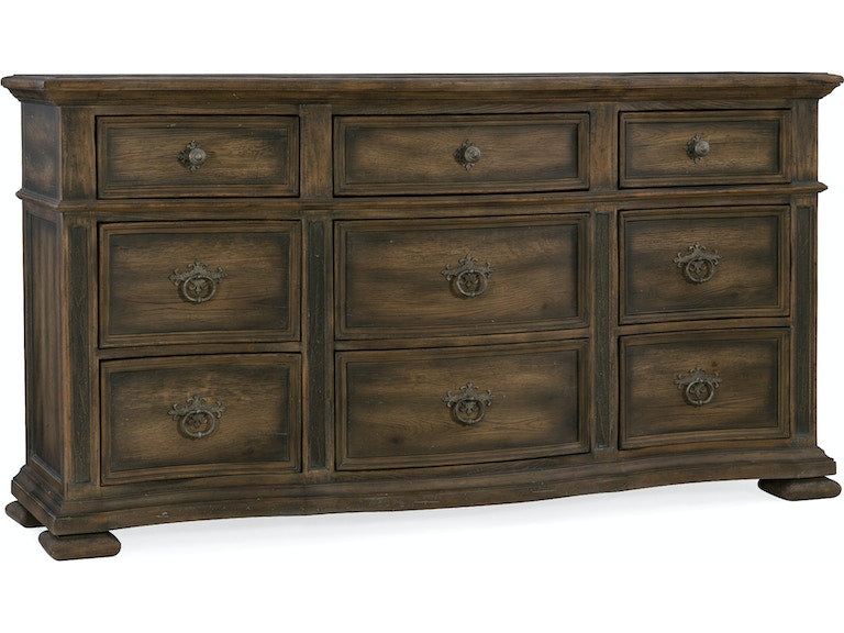 Hooker Furniture | Bedroom Williamson Nine-Drawer Dresser & Mico Mirror in Lynchburg, Virginia 1250