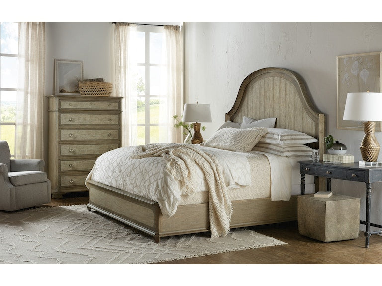 Hooker Furniture | Bedroom Lauro Queen Panel Bed with Metal 5 Piece Bedroom Set in Richmond,VA 0182