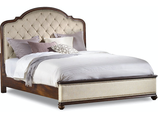 Hooker Furniture | Bedroom King Upholstered Bed with Wood Rails in Lynchburg, Virginia 1476