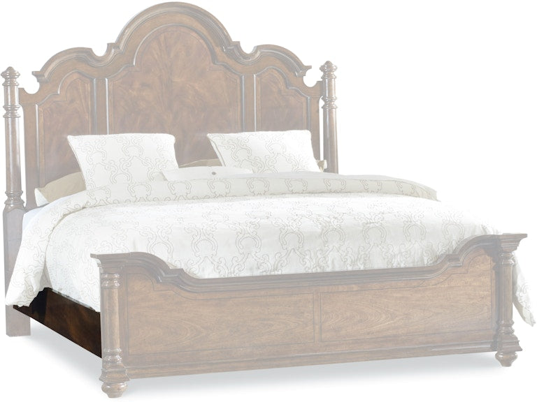 Hooker Furniture | Bedroom California King Upholstered Bed with Wood Rails in Winchester, Virginia 1473