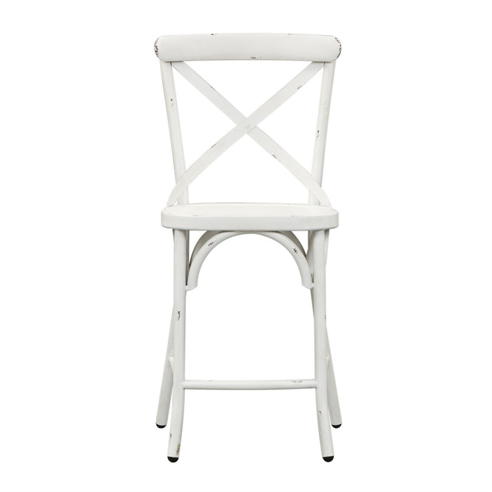 Liberty Furniture | Casual Dining X Back Counter Chairs - Antique White in Richmond,VA 12437