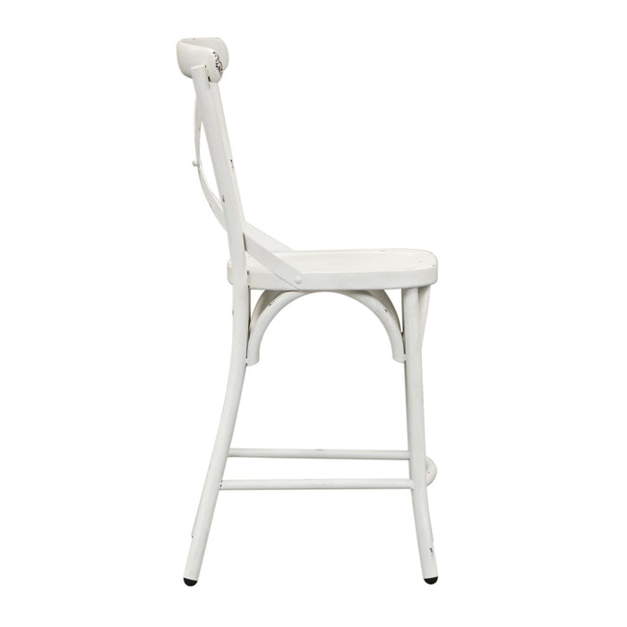 Liberty Furniture | Casual Dining X Back Counter Chairs - Antique White in Richmond,VA 12438