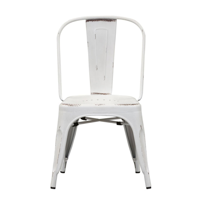 Richmond Virginia Casual Dining Bow Back Side Chairs - Antique White in Richmond Virginia 12490