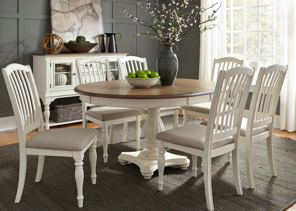 Liberty Furniture | Casual Dining 7 Piece Pedestal Table Sets in Lynchburg, Virginia 597