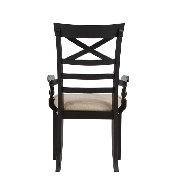 Liberty Furniture | Dining X Back Arm Chairs - Black in Richmond,VA 10972