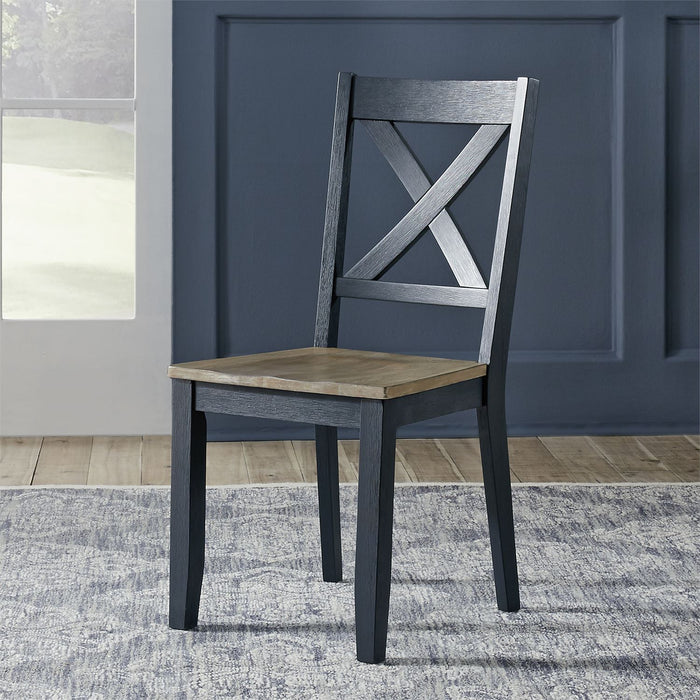 Liberty Furniture | Casual Dining X Back Side Chair- Navy (RTA) in Richmond,VA 18166