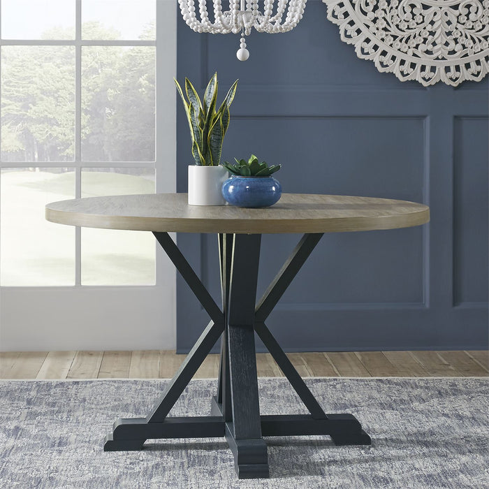 Liberty Furniture | Casual Dining Single Pedestal Table- Navy in Richmond,VA 18171