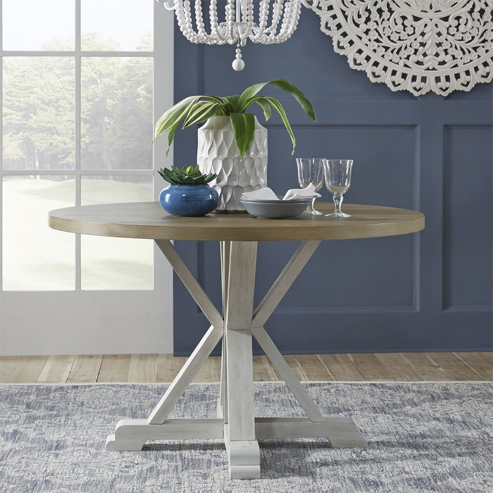 Liberty Furniture | Casual Dining 5 Piece Round Table Set- White in Winchester, VA 18175