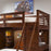 Chelsea Square Youth Twin Loft Bed w Cork Bed