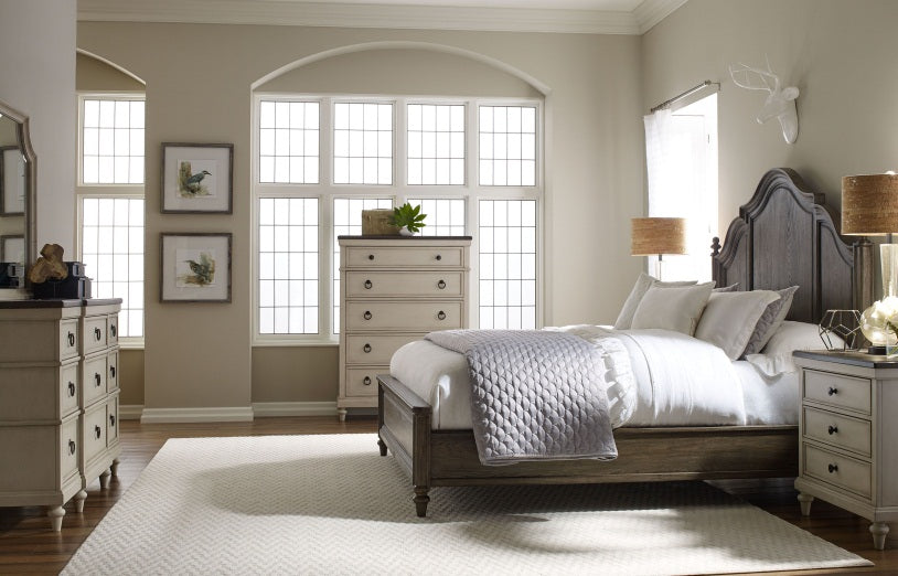 Legacy Classic Furniture | Bedroom Queen Panel Bed With Storage Footboard 4 Piece Bedroom Set in Pennsylvania 2852