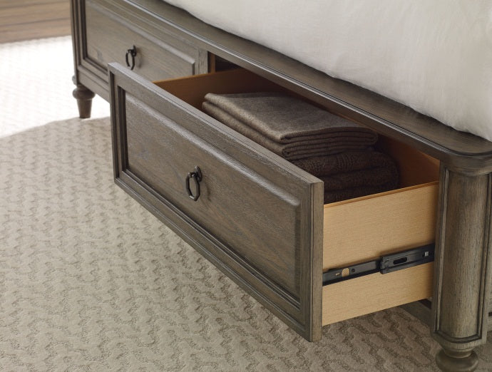 Legacy Classic Furniture | Bedroom Queen Panel Bed With Storage Footboard 3 Piece Bedroom Set in Pennsylvania 2826