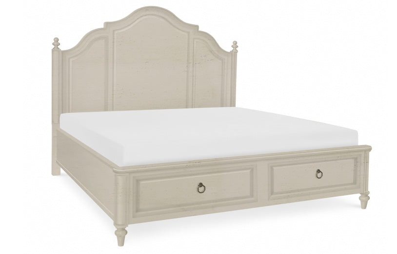 Brookhaven Bedroom Queen Panel Bed With Storage Footboard 4 Piece Bedroom Set in Pennsylvania 2915