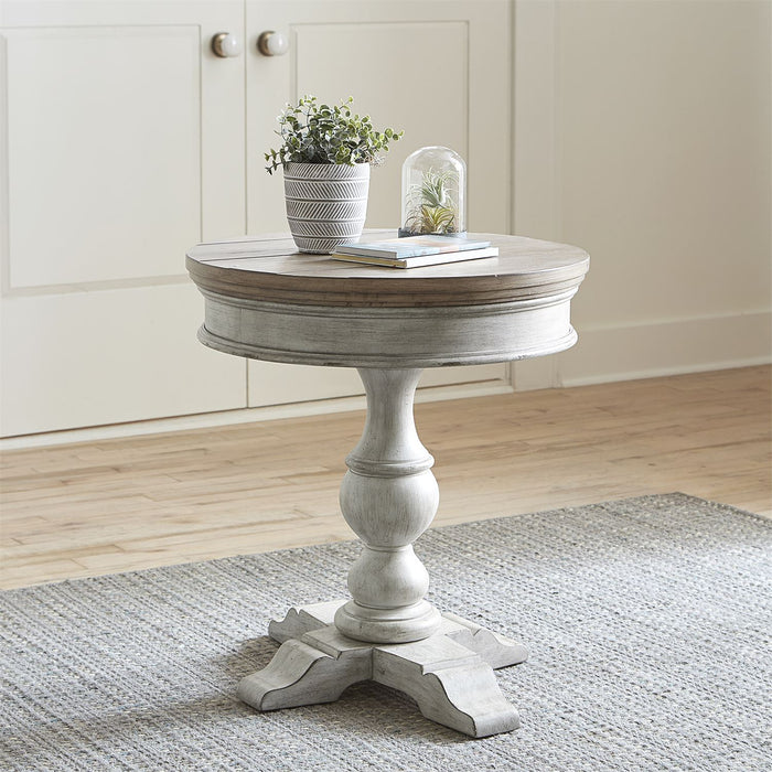 Liberty Furniture | Occasional Round Pedestal Chair Side Table in Richmond Virginia 16706