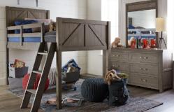 Legacy Classic Furniture |  Youth Bedroom Mid Loft Bed, Twin 3/3 in Winchester, Virginia 10223
