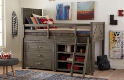 Legacy Classic Furniture | Youth Bedroom Mid Loft Bed w/Single Dresser & Bookcase in Baltimore, Maryland 10229