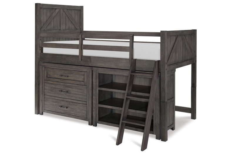 Legacy Classic Furniture | Youth Bedroom Mid Loft Bed w/Single Dresser & Bookcase in Baltimore, Maryland 10231
