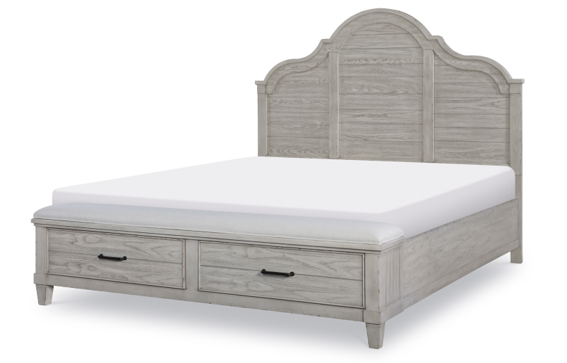 Legacy Classic Furniture |  Bedroom Arched Panel Bed Queen w/ Storage Footboard in Baltimore, Maryland 11367