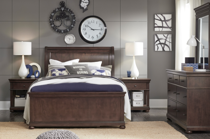Legacy Classic Furniture | Youth Bedroom Complete Sleigh Bed Queen 4 Piece Bedroom Set in Annapolis, MD 13940