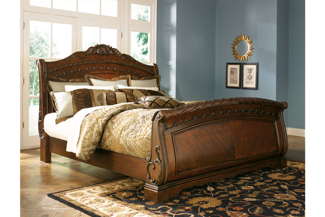 Ashley Furniture | Bedroom Queen Sleigh Bed 4 Piece Bedroom Set in New Jersey, NJ 9628