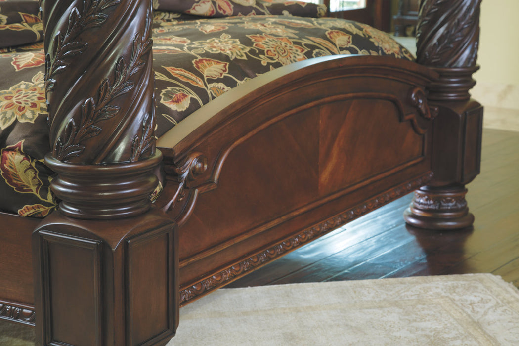 Ashley Furniture | Bedroom CA King Canopy Bed 4 Piece Bedroom Set in Pennsylvania 9938