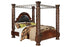 Ashley Furniture | Bedroom King Canopy Bed 4 Piece Bedroom Set in Pennsylvania 9881
