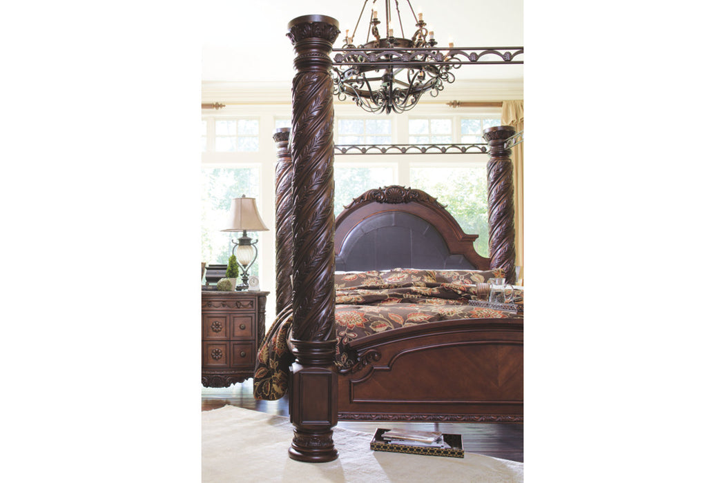 Ashley Furniture | Bedroom King Canopy Bed 4 Piece Bedroom Set in Pennsylvania 9887