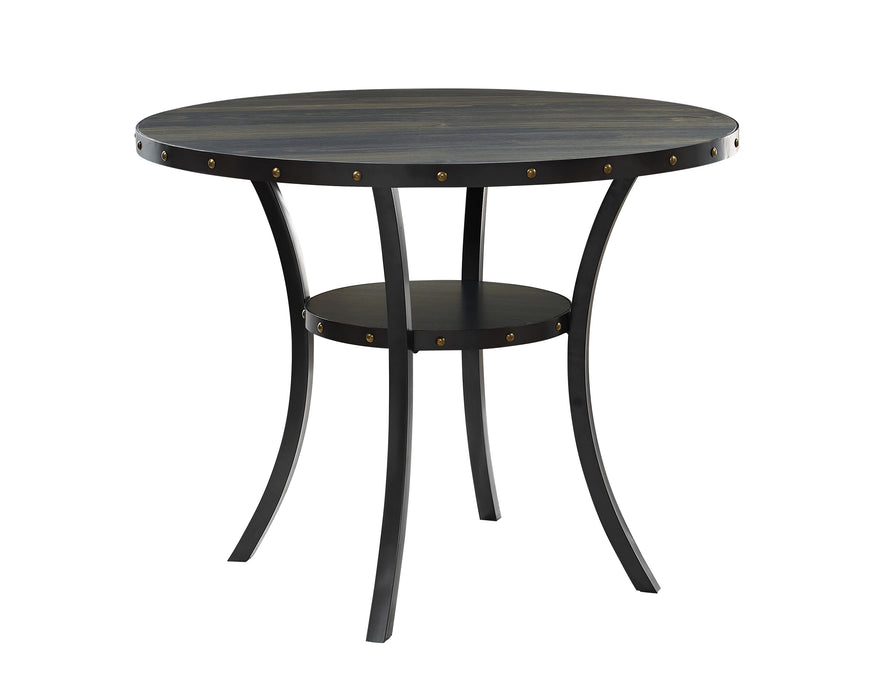   New Classic Furniture | Dining Round Counter Table 5 Piece Set-Smoke in Richmond,VA 6033